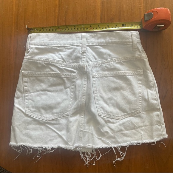Aritzia White Denim Mini Skirt - Picture 2 of 5